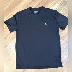 Men’s performance fabric Polo workout top.